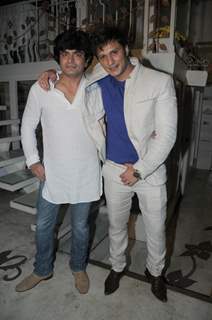 Raja Choudhary with Sufzal Saleem at Sufzal Saleem's birthday bash