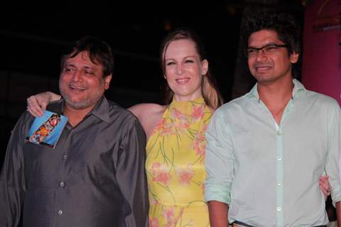 Manoj Joshi, Suzanne Bernert and Shaan at Film Love Recipe Music Launch