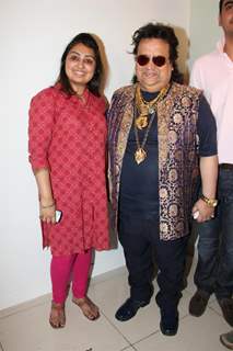 Pooja Gujral and Bappi Lahiri at Mahurat of film Main Aur Mr. Riight