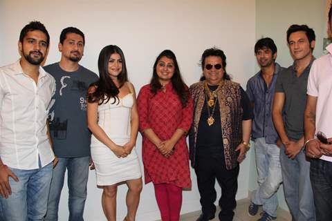 Shenaz Treasurywala, Bappi Lahiri, Barun Sobti at Mhurat of film Main Aur Mr. Riight