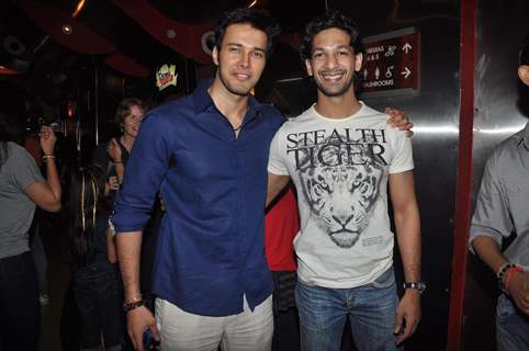 Angad Bedi and Rajneesh Duggal at Premiere of movie 'The Forest'