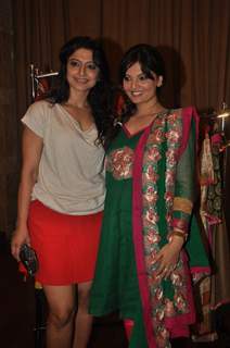 Akruti Mistry & Deepshika at the new collection unveiling of designer Anita More