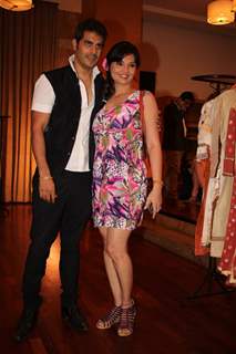 Keshav Arora and Deepshika at the new collection unveiling of designer Anita More