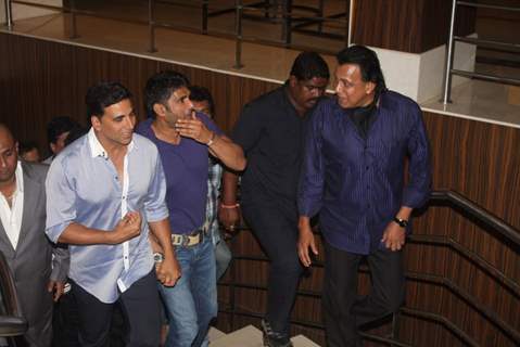 Akshay Kumar, Sunil Shetty and Mithun Chakraborty at Film Tukkaa Fitt first look launch