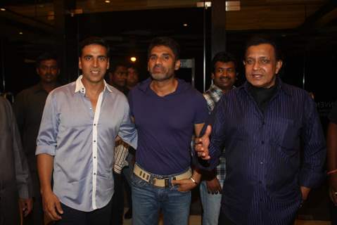 Akshay Kumar, Sunil Shetty and Mithun Chakraborty at Film Tukkaa Fitt first look launch