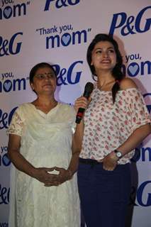 Dia and Prachi at P&G Mother's day event at Bandra in Mumbai