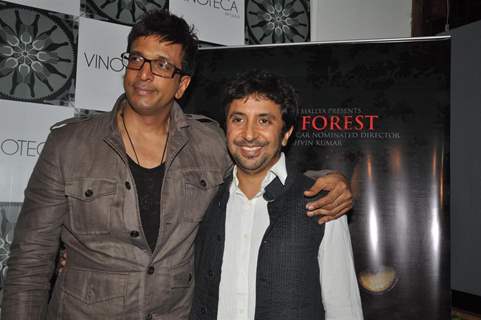 Javed Jaffrey and Ashvin Kumar at Success Party for 'The Forest'
