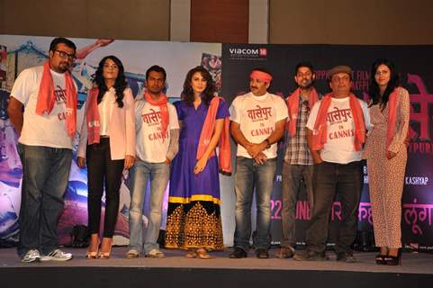 Anurag Kashyap, Richa Chadda, Nawazuddin Siddiqui, Huma Qureshi at Gangs Of Wasseypur Media Meet