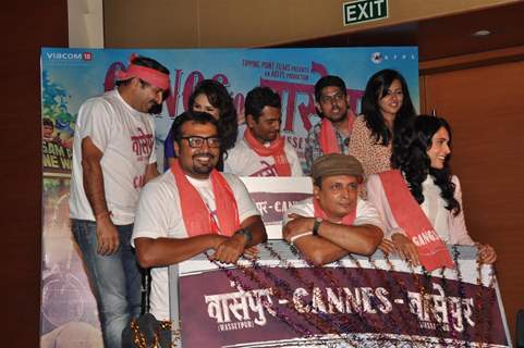 Anurag Kashyap, Richa Chadda, Nawazuddin Siddiqui, Huma Qureshi at Gangs Of Wasseypur Media Meet