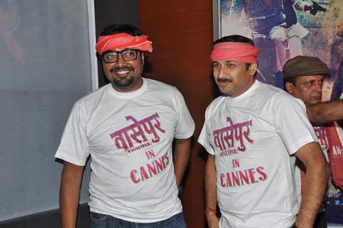 ANurag Kashyap and Manoj Tiwari at Gangs Of Wasseypur Media Meet