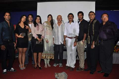 Mansi Pritam, Dimple Patel, Roop Bhatia, Rakesh Roshan, Rakesh Bedi at Mahurat of movie Delhi Eye