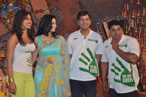 Priyanka Chopra, Sridevi, Sajid Khan at NDTV Greeenathon at Yash Raj Studios