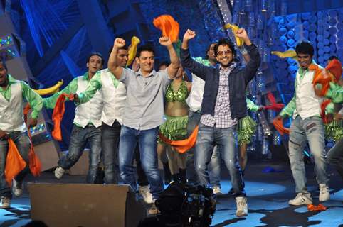 Aamir Khan and Ayushman Khurana at NDTV Greeenathon at Yash Raj Studios