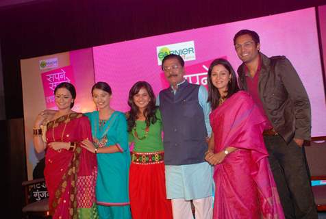 Celebs on Sapne Suhane serial launch in Mumbai .