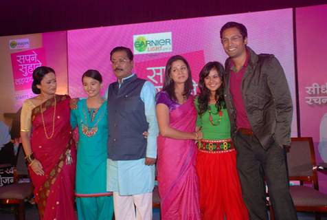 Celebs on Sapne Suhane serial launch in Mumbai .