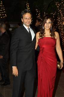 Raveena Tandon with husband Anil Thadani at Karan Johar's 40th Birthday Party