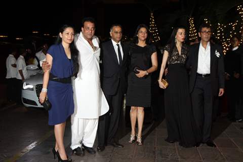 Sanjay Dutt with his family at Karan Johar's 40th Birthday Party