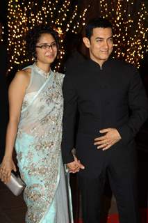 Aamir Khan with wife Kiran Rao at Karan Johar's 40th Birthday Party
