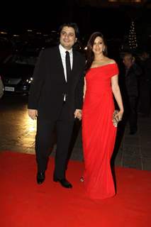 Goldie Behl with wife Sonali Bendre at Karan Johar's 40th Birthday Party