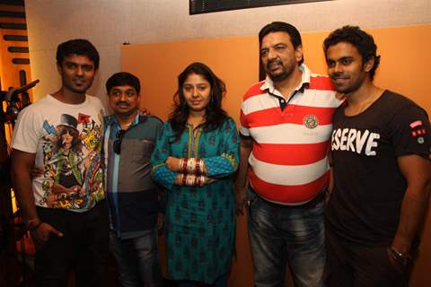 Sunidhi Chauhan during the song recording for Mukesh Chaudhry’s Film Saali Khushi