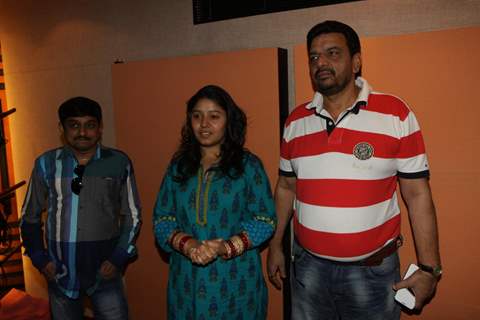 Sunidhi Chauhan during the song recording for Mukesh Chaudhry’s Film Saali Khushi