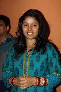 Sunidhi Chauhan during the song recording for Mukesh Chaudhry’s Film Saali Khushi