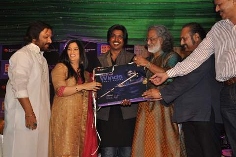 Richa Sharma Roop Kumar Rathod,Paras Nath,Leslie Lewis at Eternal Winds World Fusion Album launch