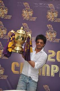 Shah Rukh Khan's press conference after KKR's victory in Indian Premiere League T20 at the IPL Season 5