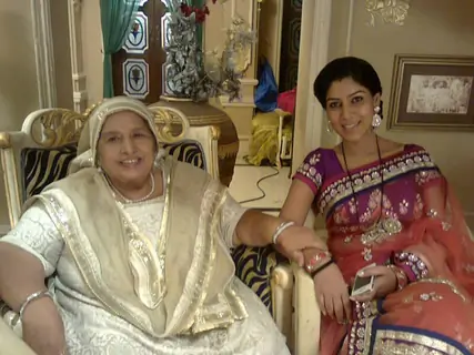 Priya with dadi