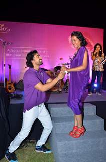 Bollywood star Ranvijay at Ponds date contest finals at Powai. .