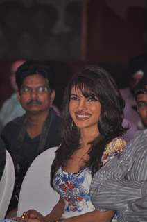 Bollywood actress Priyanka Chopra at Videocon D2H press meet JW Marriott Mumbai, India