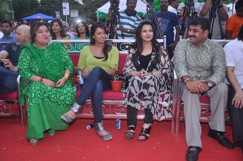 Bollywood celebrities Poonam Dhillon and Dolly Bindra at world environment day celebrations in Mumbai. .