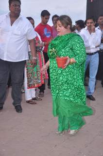 Bollywood celebrity Dolly Bindra at world environment day celebrations in Mumbai. .