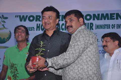 Bollywood singer Anu Malik at world environment day celebrations in Mumbai. .