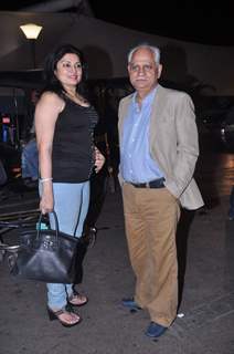 Kiran Juneja and Ramesh Sippy at International Airport leave for IIFA