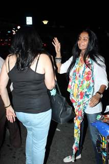 Suchitra Pillai at International Airport leave for IIFA