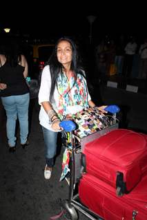 Suchitra Pillai at International Airport leave for IIFA