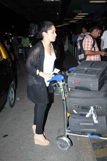 Masaba Gupta at International Airport leave for IIFA