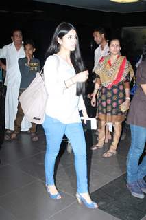 Bollywood stars at International Airport leave for IIFA. .