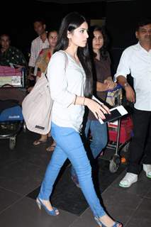 Bollywood stars at International Airport leave for IIFA. .