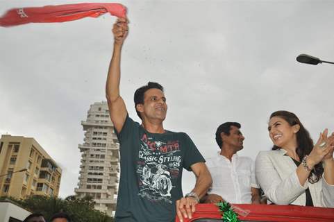 Manoj Bajpai and Huma Quershi at Music Launch of Gangs of Wasseypur