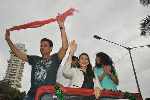 Manoj Bajpai and Huma Quershi at Music Launch of Gangs of Wasseypur