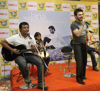 Ali Haider a sensational singer cum actor launched his latest album 'Kee Jana Mein Kaun' at Planet M, Powai. .
