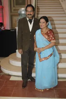 TV actors at the launch of Sooraj Barjatya's new serial ' Pyar Ka Dard Hai Meetha Meetha Pyaara Pyaara' on Star Plus. .