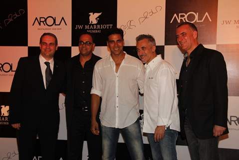 Akshay Kumar during the launch of Arola restaurant held at JW Marriott Juhu in Mumbai