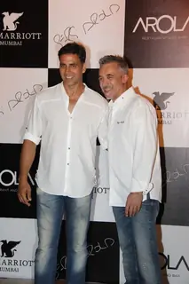 Akshay Kumar during the launch of Arola restaurant held at JW Marriott Juhu in Mumbai