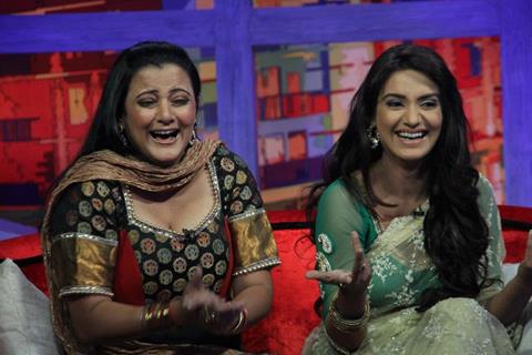 Rati Pandey & Smita Singh on Sab tv show Movers & Shakers