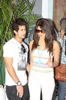 Shahid Kapoor and Priyanka Chopra promote ‘Teri Meri Kahaani’ at Cocoberry Store in Mumbai