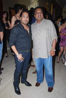 Mika Singh with Sanjay Gupta at Mika Singh's Birthday Bash organised by Kiran Bawa