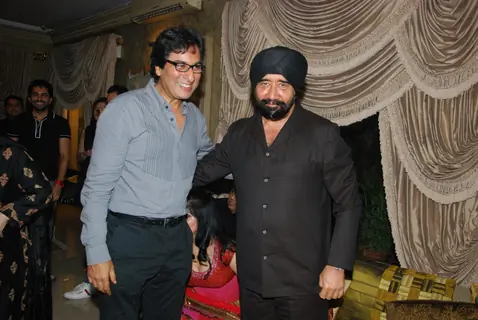 Talat Aziz and GS Bawa at Mika Singh's Birthday Bash organised by Kiran Bawa